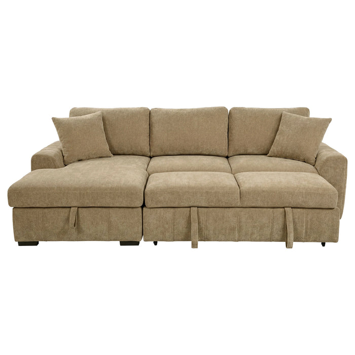 Pastrana Upholstered Sleeper Sectional Sofa