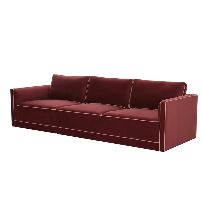 Willow 105" Performance Velvet Modular Sofa