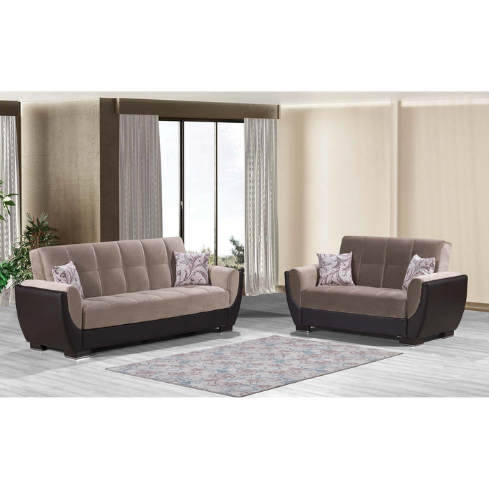 Ottomanson Armada Air Collection Upholstered Convertible Sofabed with Storage