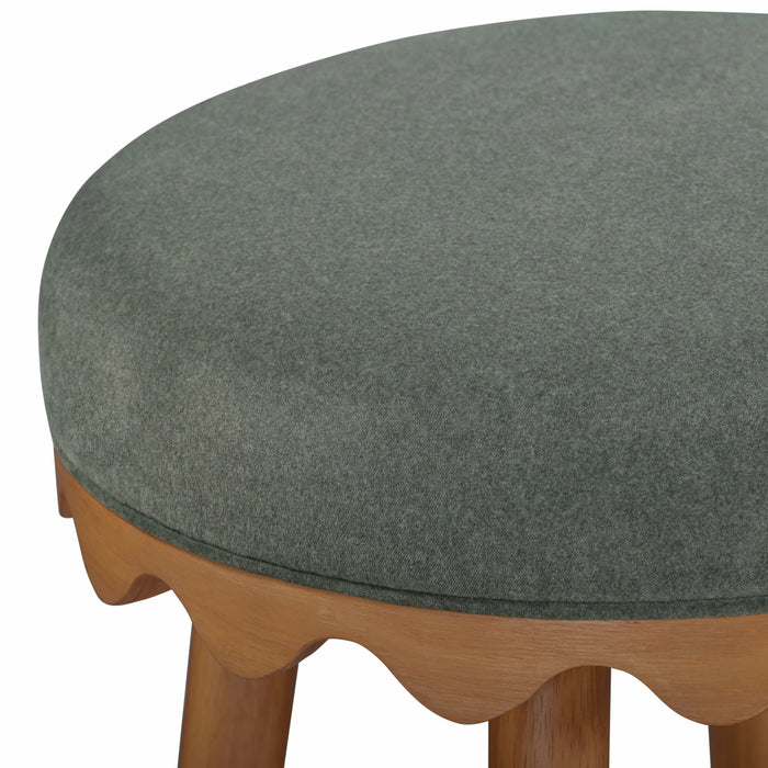 Oodle Performance Vegan Mohair Bar and Counter Stool