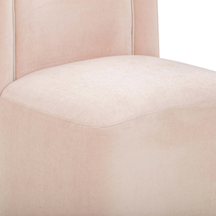 Dolce Performance Velvet Rolling Desk Chair