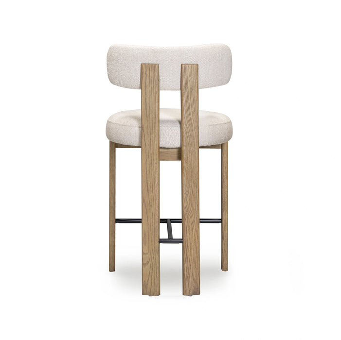 Odessa Cream Performance Fabric Counter Stool