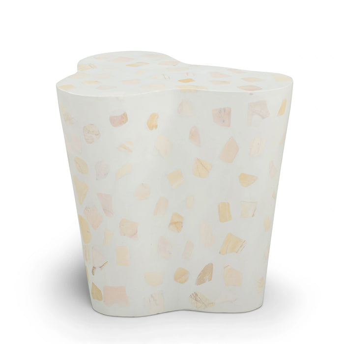 Slab Faux Terrazzo Indoor/Outdoor Side Table