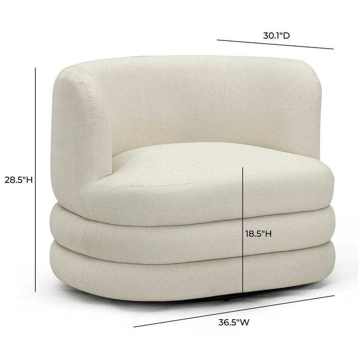 Astor Performance Faux Mohair Swivel Hotel Lounge Chair