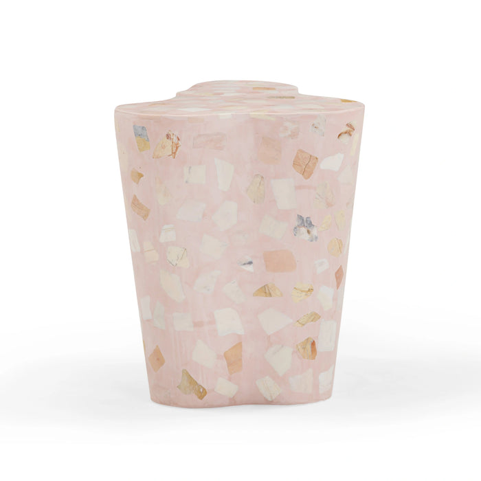 Slab Faux Terrazzo Indoor/Outdoor Side Table