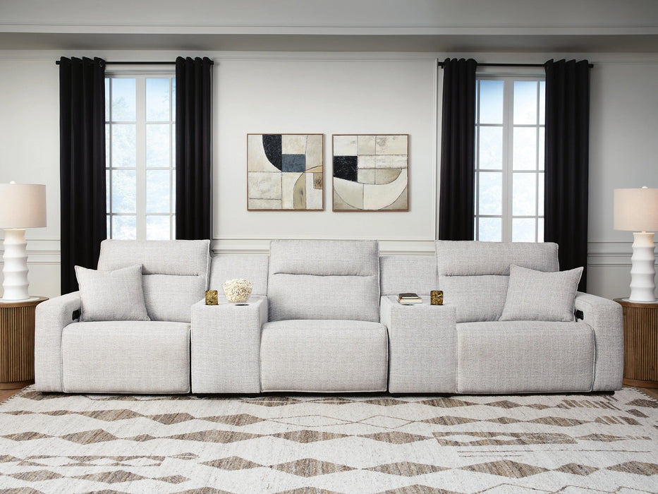 Modmax II Power Reclining Sectional with Consoles