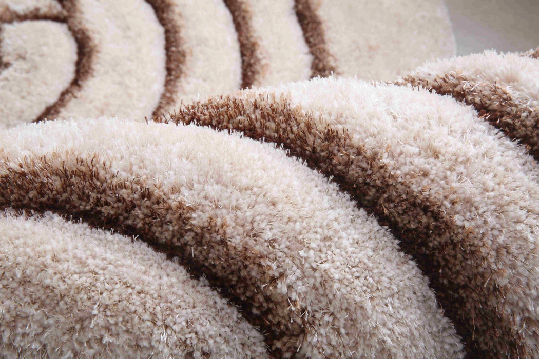 FAUX FUR Rug DOUBLE ROSE