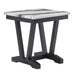 T1319 Blk/Wht End Table