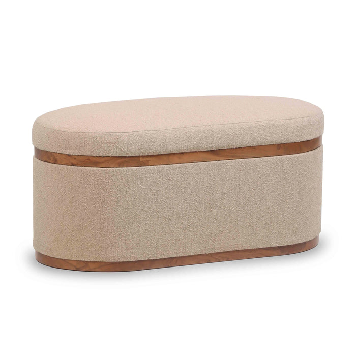 Olivier Oval Storage Ottoman
