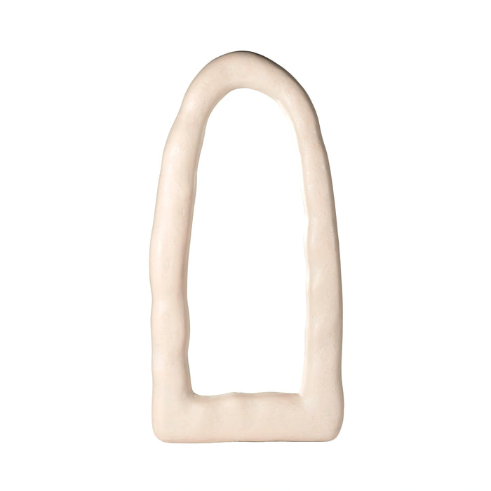 Kaia Cream Textured Floor Mirror