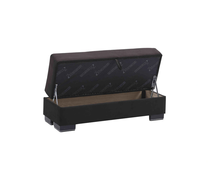 Ottomanson Armada Air Collection Upholstered Ottoman with Storage