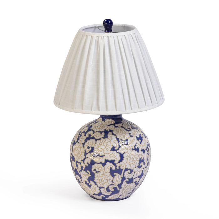 Diana Blue &amp; White Table Lamp