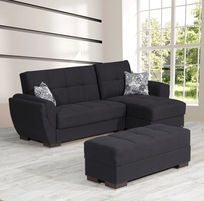 Ottomanson Armada Air Collection Upholstered Ottoman with Storage