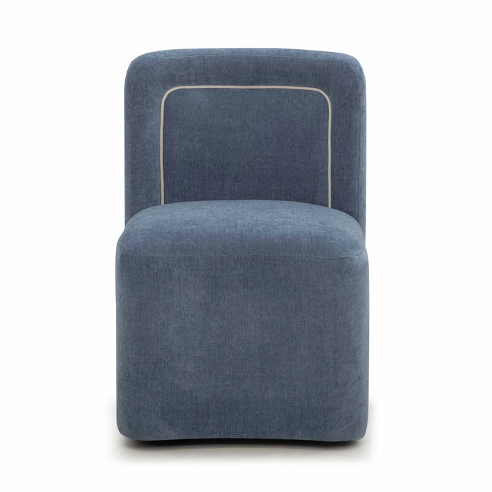 Dolce Performance Velvet Rolling Desk Chair