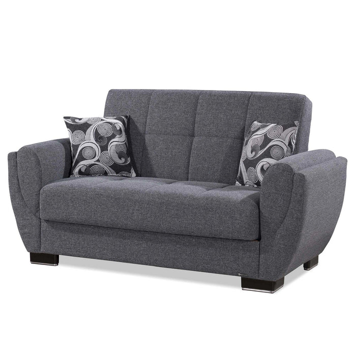 Ottomanson Armada Air Collection Upholstered Convertible Loveseat with Storage