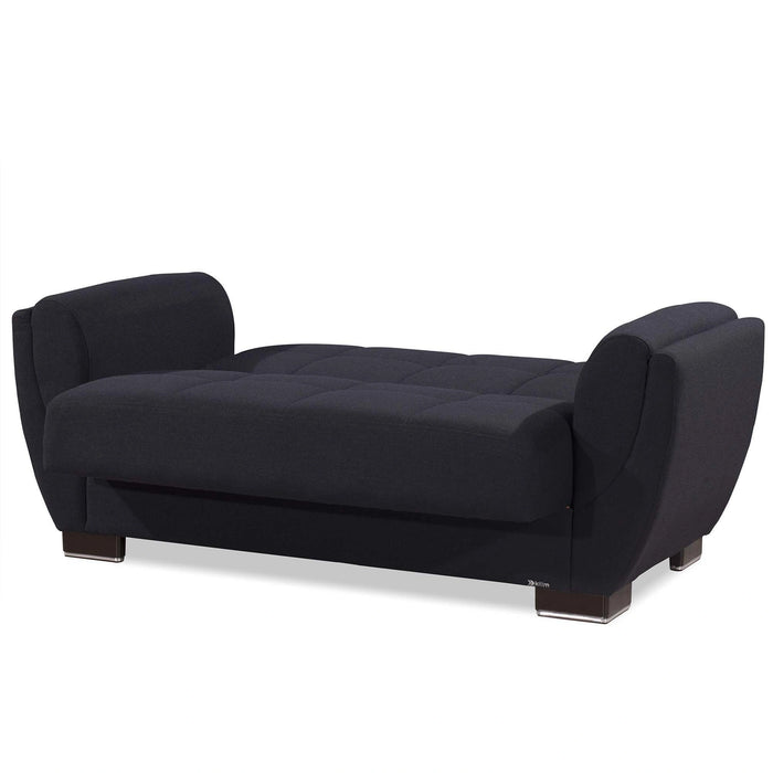 Ottomanson Armada Air Collection Upholstered Convertible Loveseat with Storage