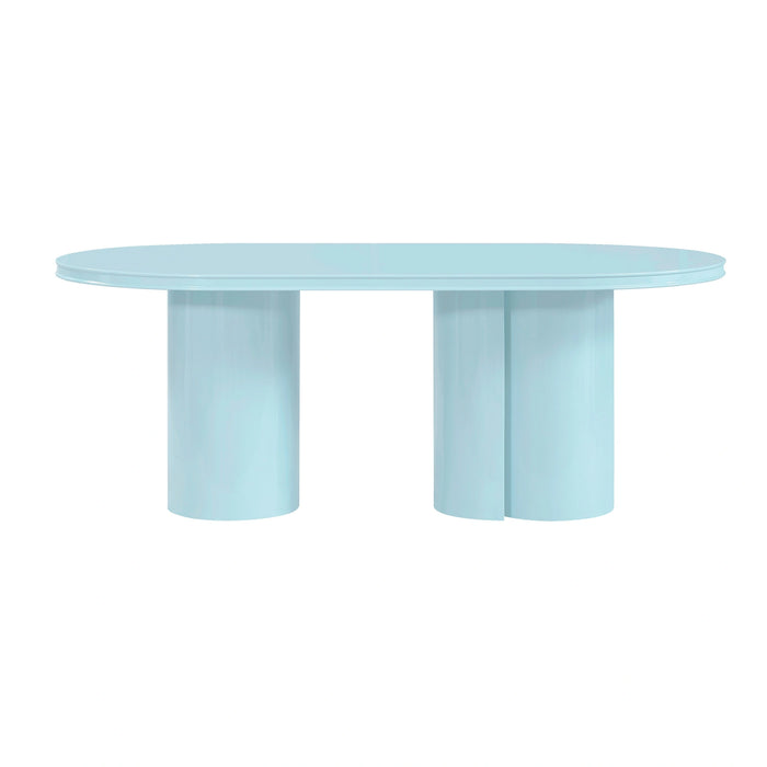 Elora 79" Lacquer Oval Dining Table