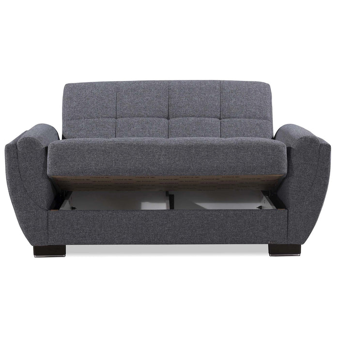 Ottomanson Armada Air Collection Upholstered Convertible Loveseat with Storage