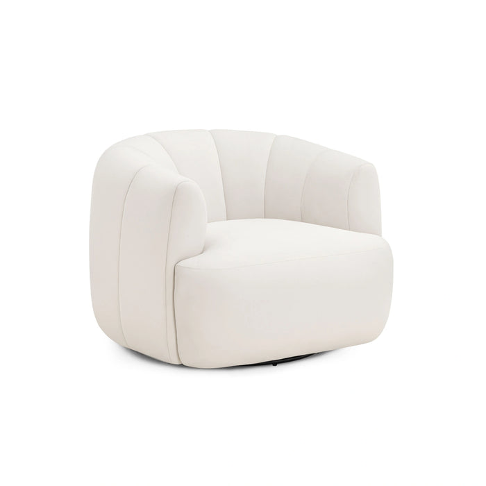 Jasmine Performance Velvet Swivel Accent Chair