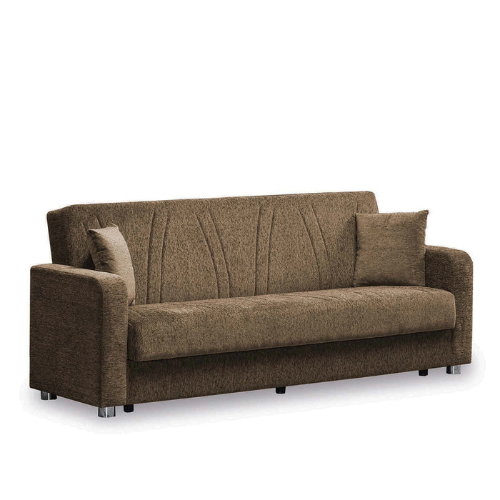 Ottomanson Elegance Collection Upholstered Convertible Sofabed with Storage