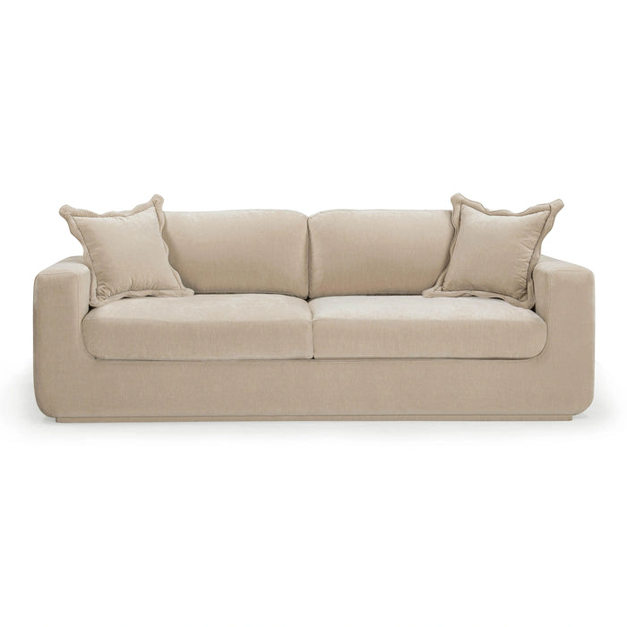 Miri 90.5" Upcycled Contract-Grade Washed Velvet Sofa