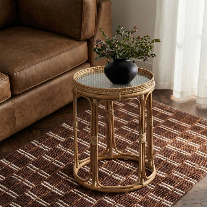 Lindy Rattan Side Table
