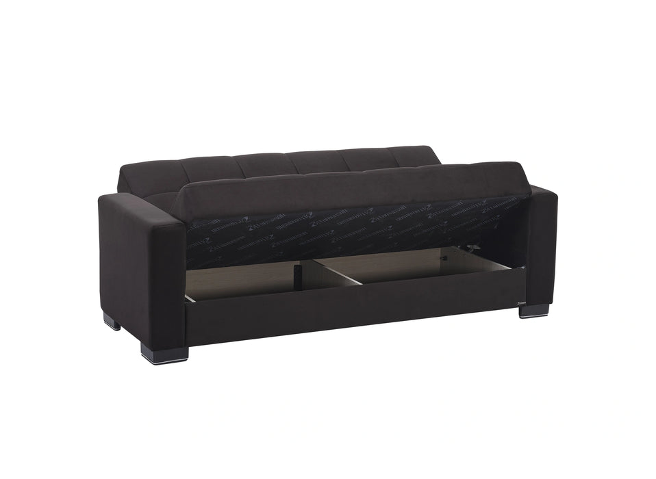 Ottomanson Armada Collection Upholstered Convertible Sofabed with Storage