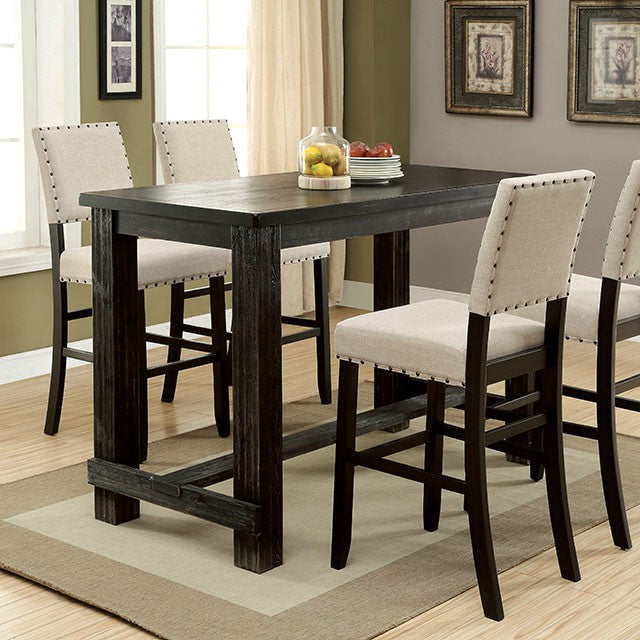 Sania II Antique Black Bar Table, Antique Black