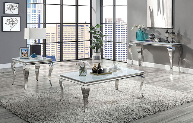 WETZIKON End Table, White