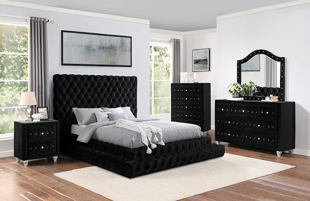 Stefania Bed Grey & Queen