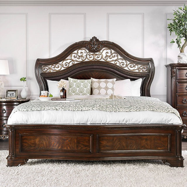 Menodora Brown Cherry Cal.King, E.King, Queen Bed