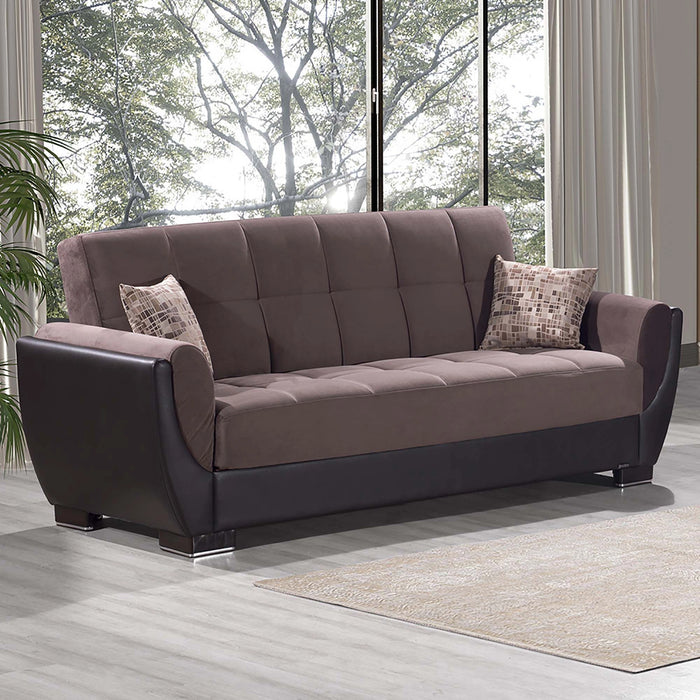 Ottomanson Armada Air Collection Upholstered Convertible Sofabed with Storage