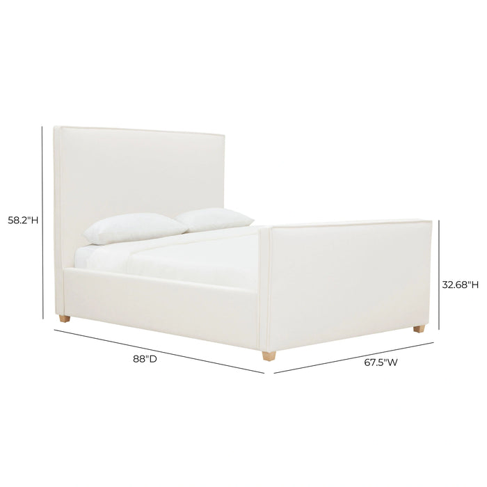 Bristol Park Ivory Contract-Grade Fabric Upholstered Bed