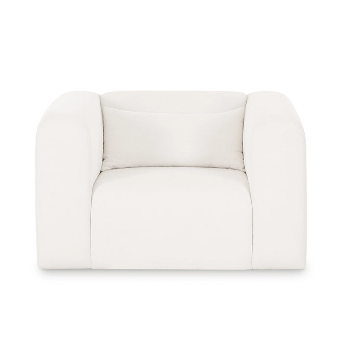 Tarra Cream Performance Chenille Armchair