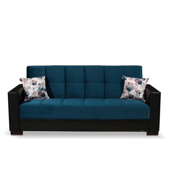 Ottomanson Armada Collection Upholstered Convertible Sofabed with Storage