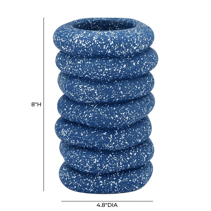 Gabby Speckled Cairn Vase