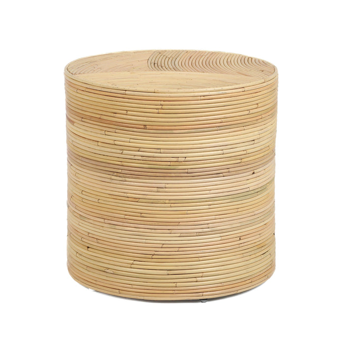 Matea Natural Rattan Arch Side Table