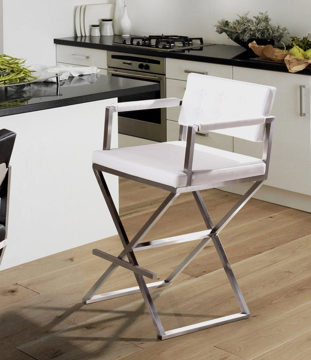 Director Performance Vegan Leather Stool