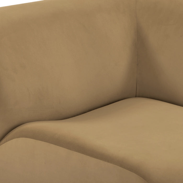 Zenith 8-Piece Latte Brown Performance Velvet Modular U-Sectional