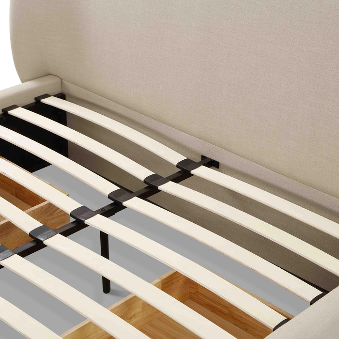 Corey Upcycled Performance Linen Storage Bed