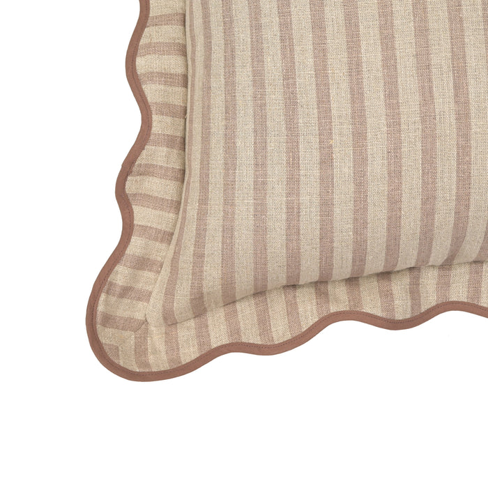 Striped 20" Linen Throw Pillow