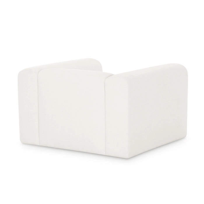 Tarra Cream Performance Chenille Armchair