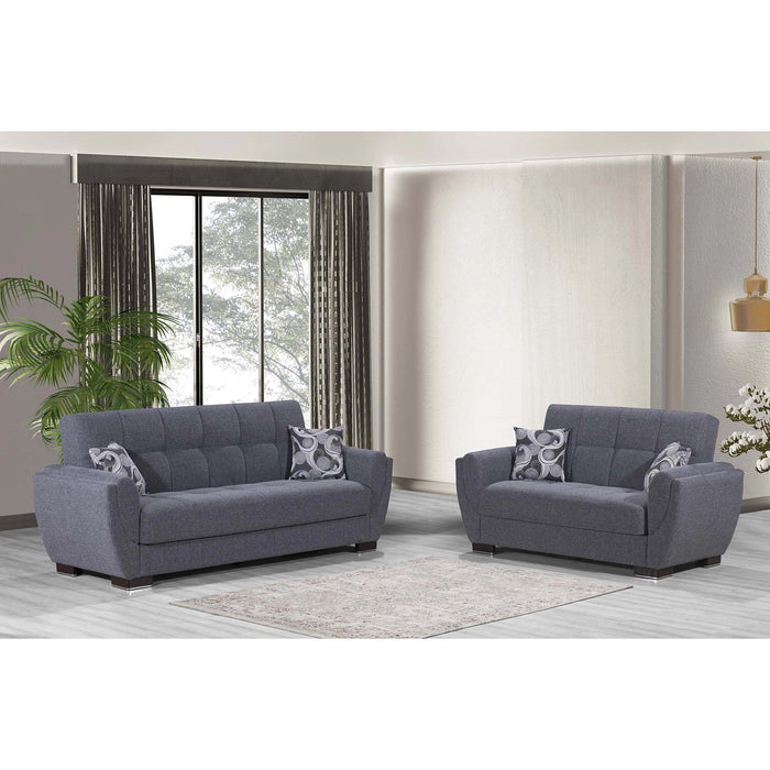 Ottomanson Armada Air Collection Upholstered Convertible Sofabed with Storage
