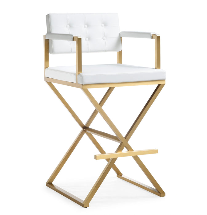 Director Performance Vegan Leather Stool