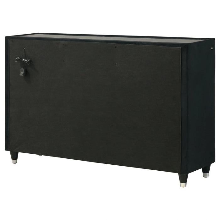 Ravenne Velvet Upholstered LED Dresser