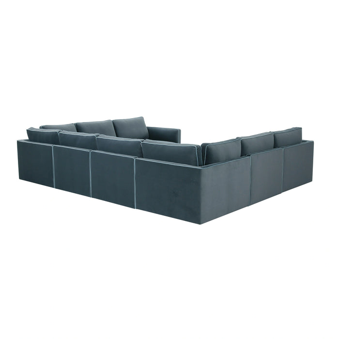 Willow 8-Piece Performance Velvet Modular Large U Sectional