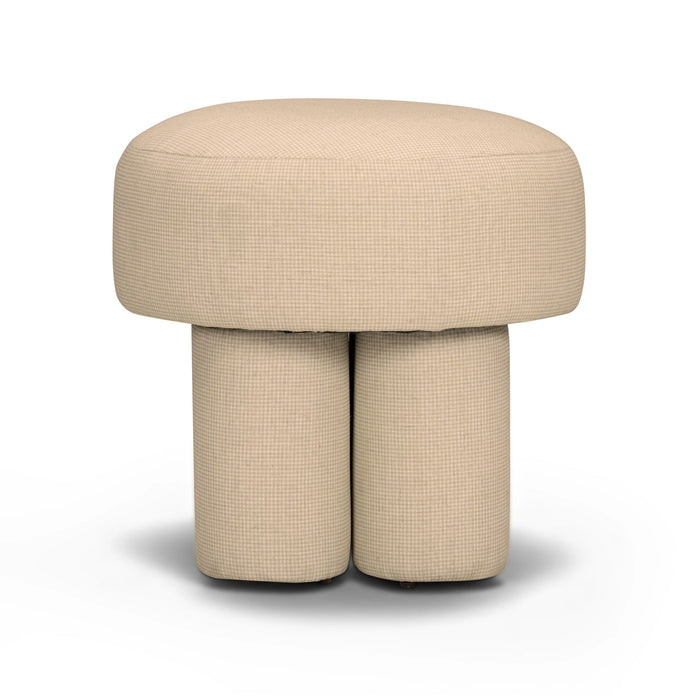 Masha Performance Linen Accent Stool