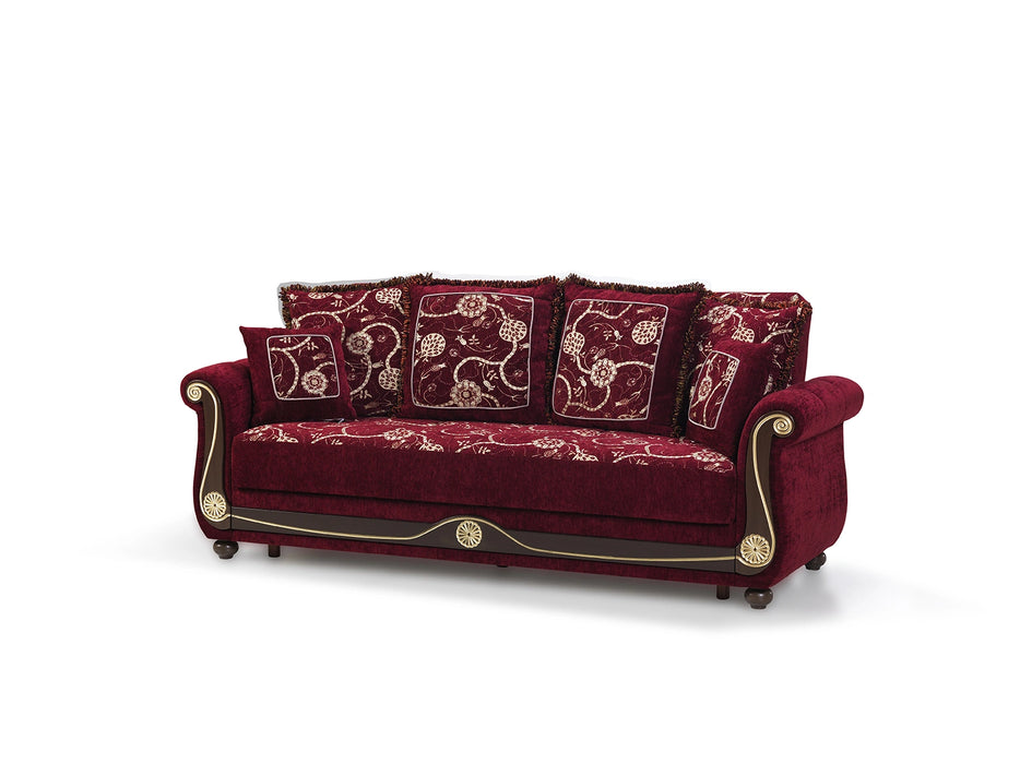 Ottomanson Americana Collection Upholstered Convertible Sofabed with Storage