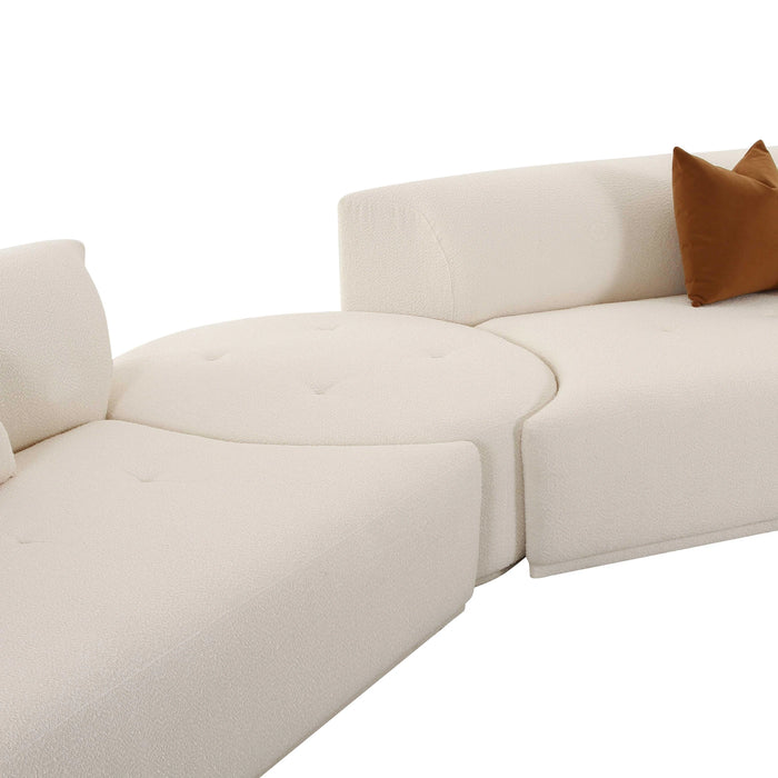 Fickle Cream Boucle Modular Sofa