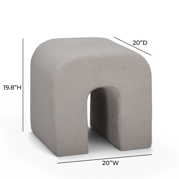 Desi Performance Velvet Ottoman
